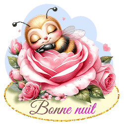 gif bonne nuit abeille